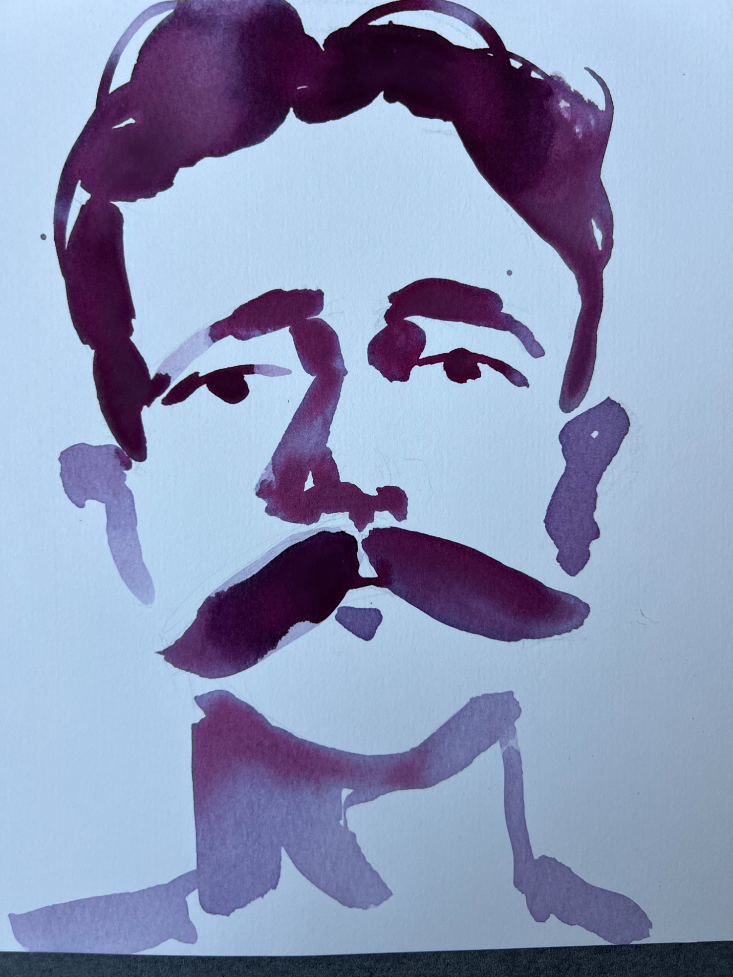 image — aquarelle au vin rouge — Art DiVino, La Londe-les-Maures