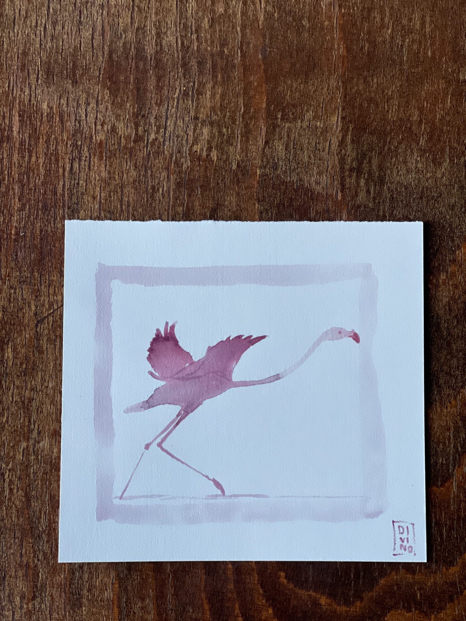 image — aquarelle au vin rouge — Art DiVino, La Londe-les-Maures