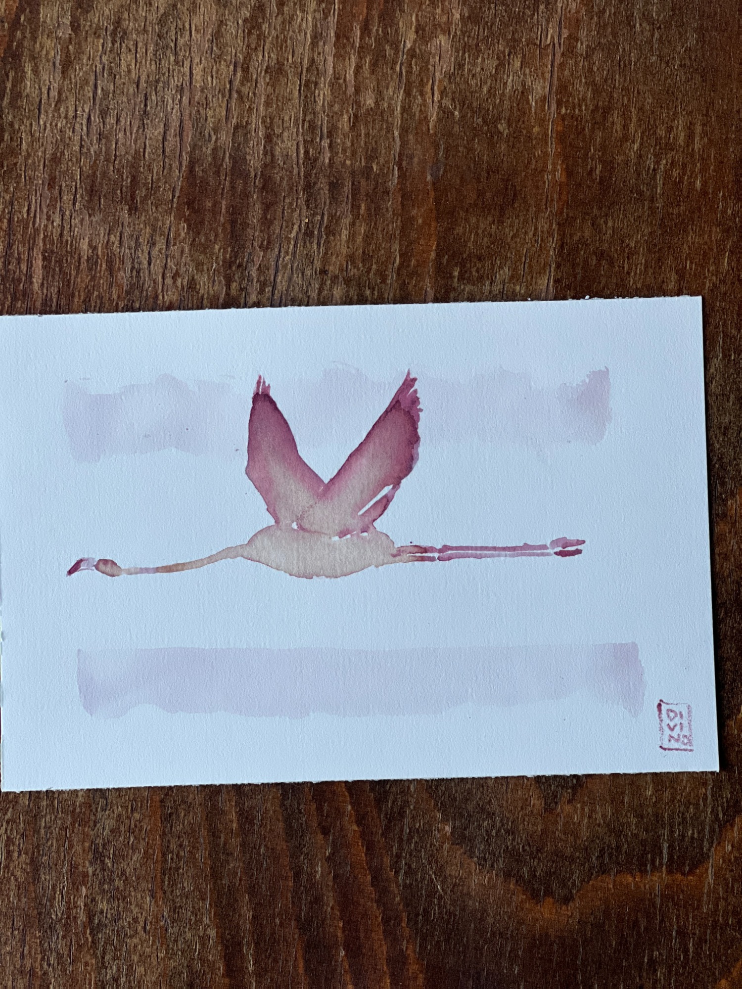 image — aquarelle au vin rouge — Art DiVino, La Londe-les-Maures