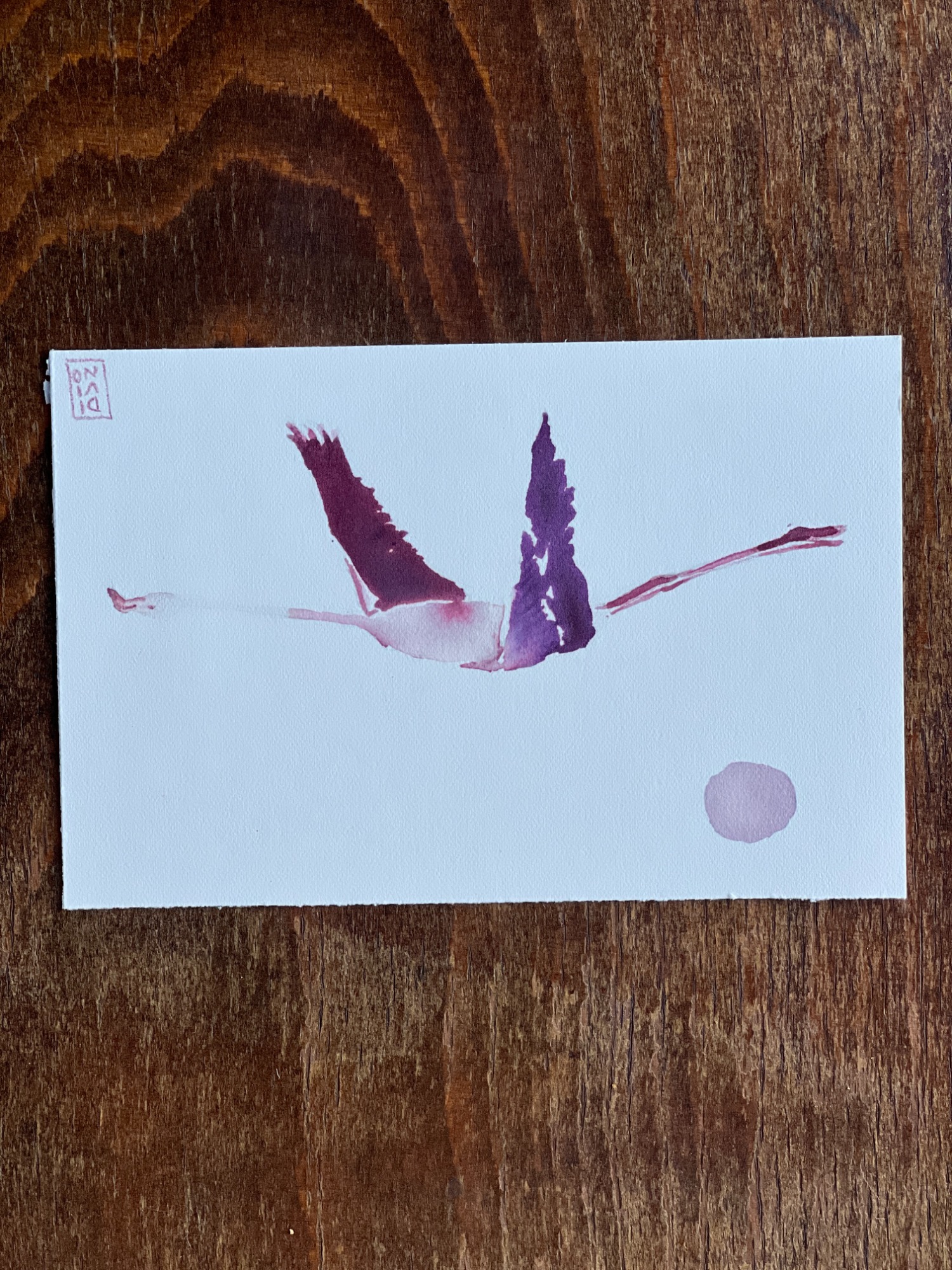 image — aquarelle au vin rouge — Art DiVino, La Londe-les-Maures