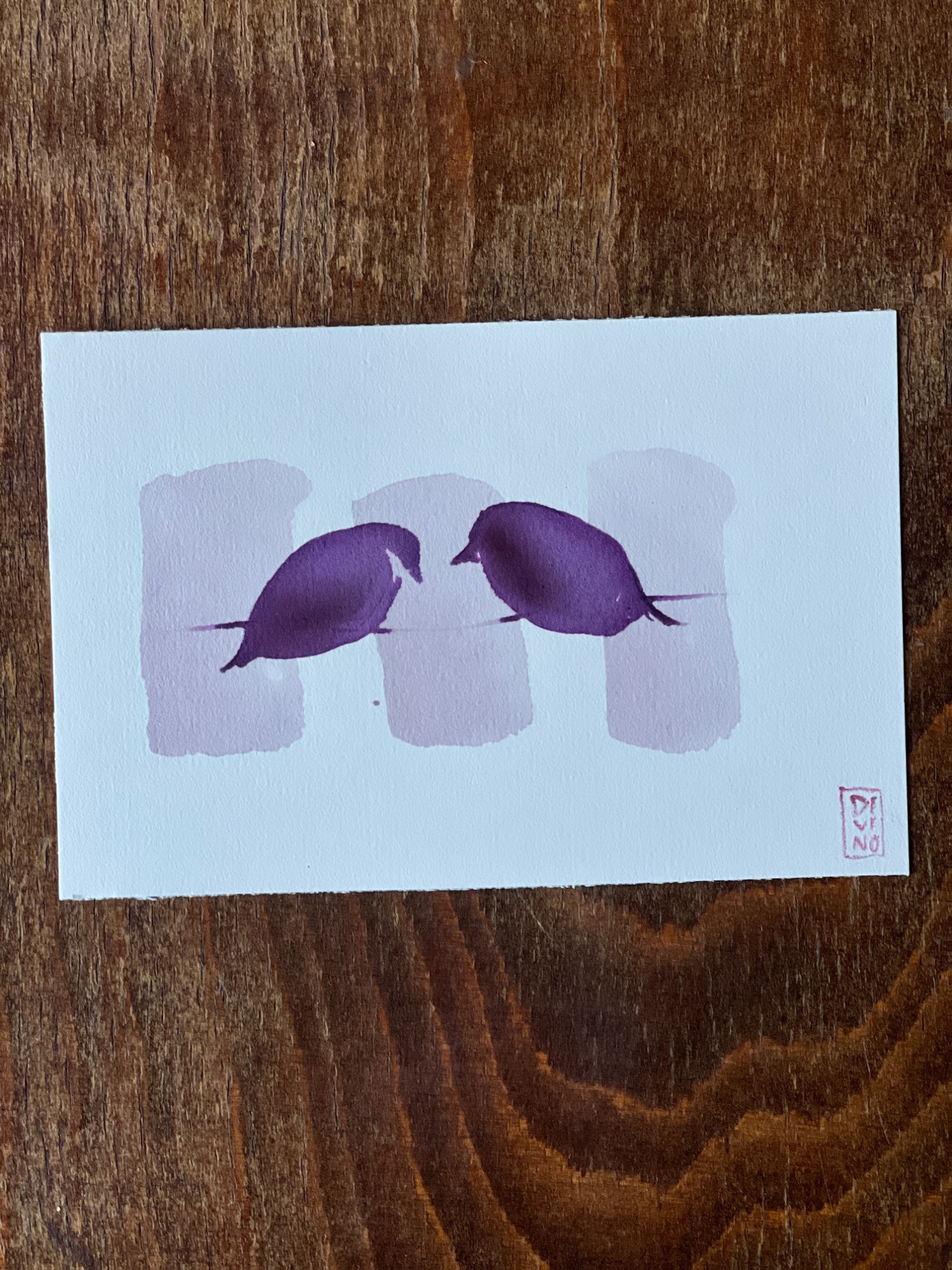 image — aquarelle au vin rouge — Art DiVino, La Londe-les-Maures