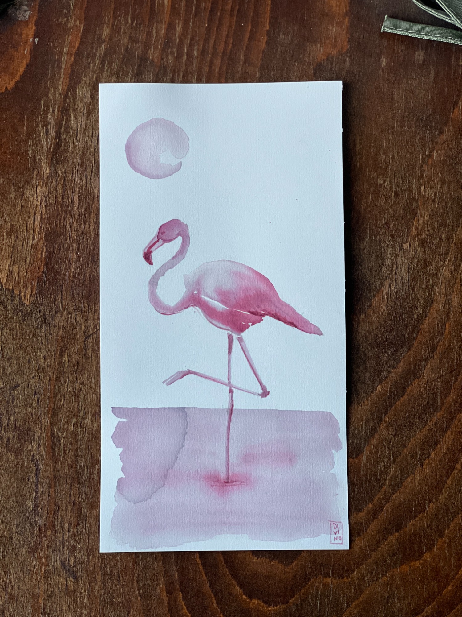 image — aquarelle au vin rouge — Art DiVino, La Londe-les-Maures