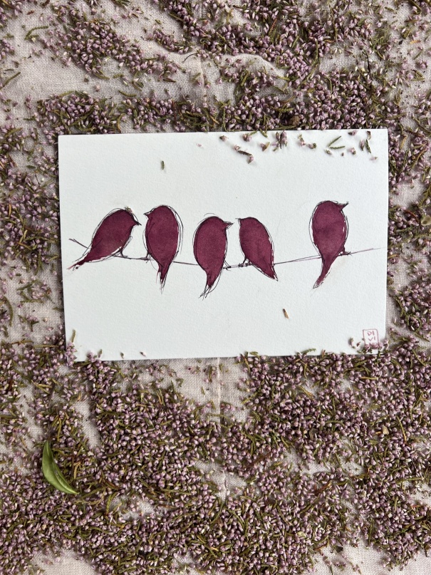 image — aquarelle au vin rouge — Art DiVino, La Londe-les-Maures