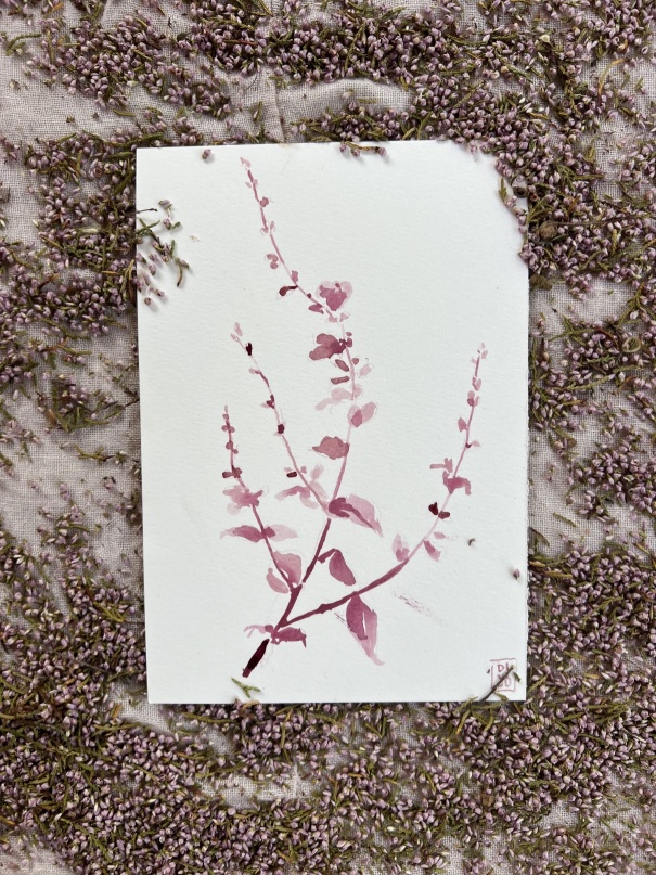 image — aquarelle au vin rouge — Art DiVino, La Londe-les-Maures