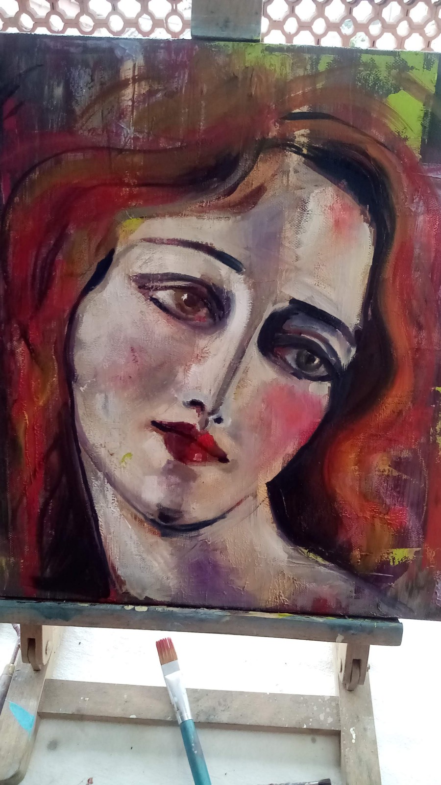 image — aquarelle au vin rouge — Art DiVino, La Londe-les-Maures