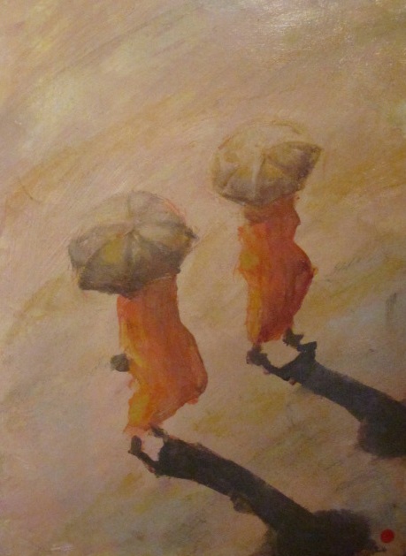 image — aquarelle au vin rouge — Art DiVino, La Londe-les-Maures