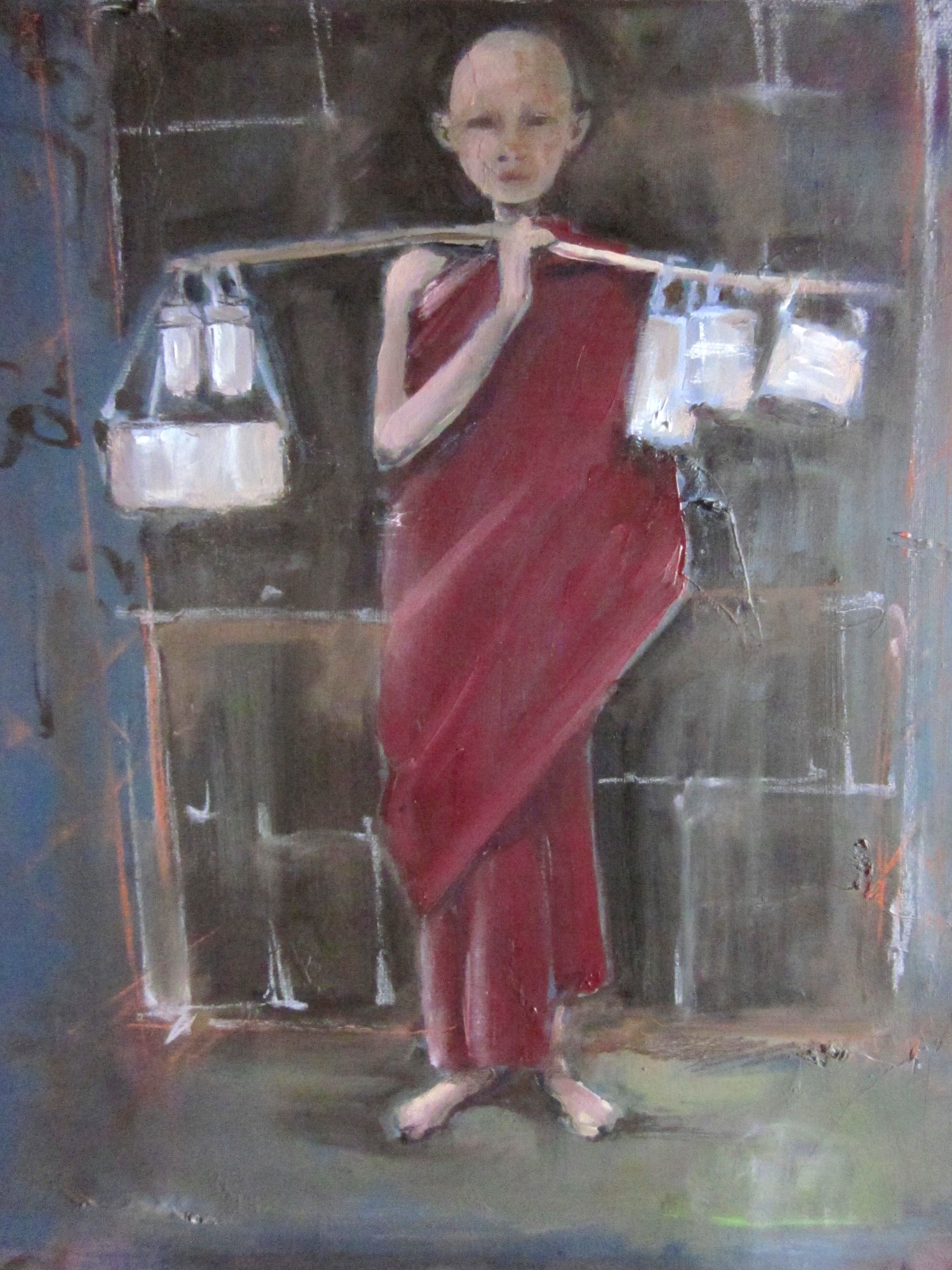 image — aquarelle au vin rouge — Art DiVino, La Londe-les-Maures