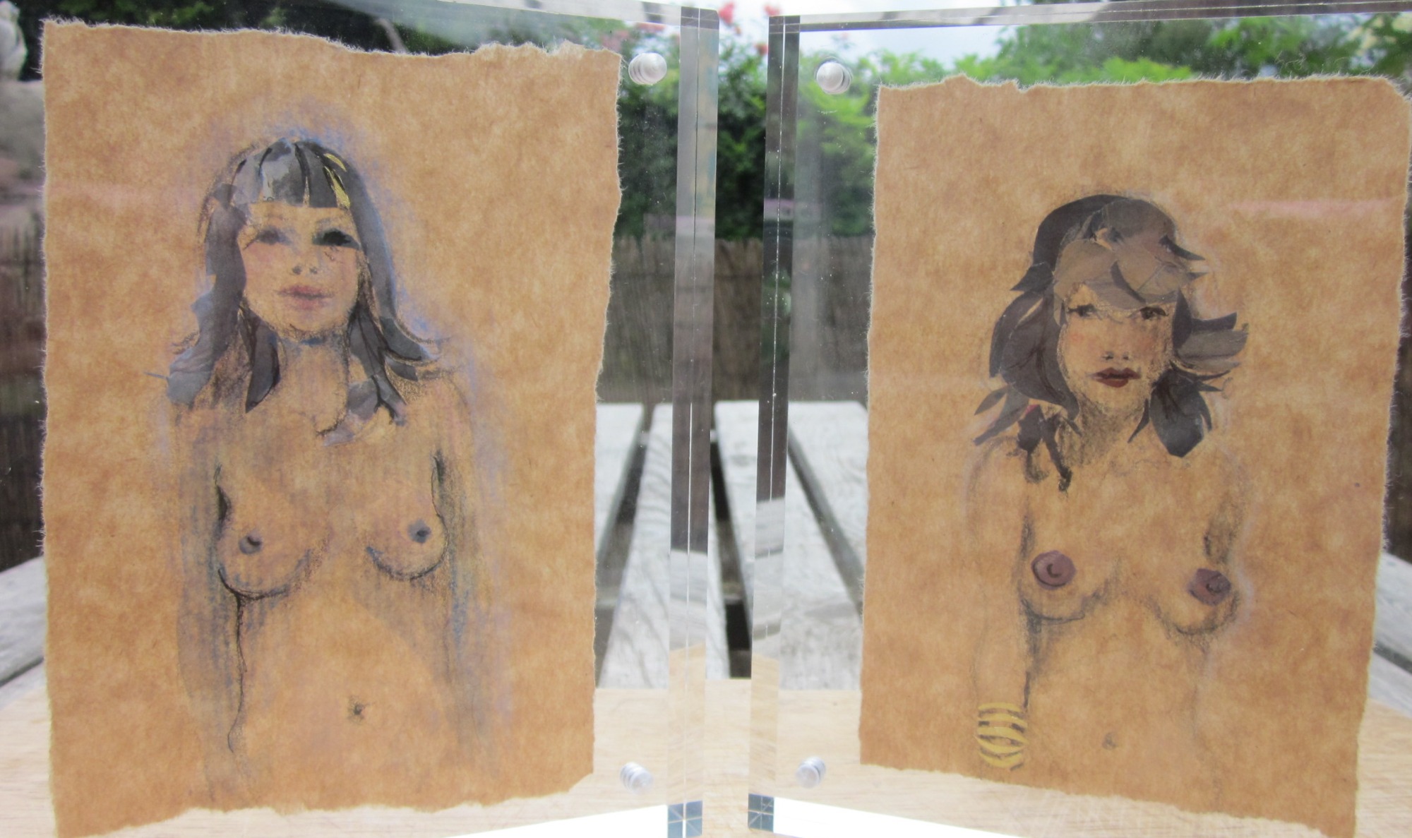 image — aquarelle au vin rouge — Art DiVino, La Londe-les-Maures