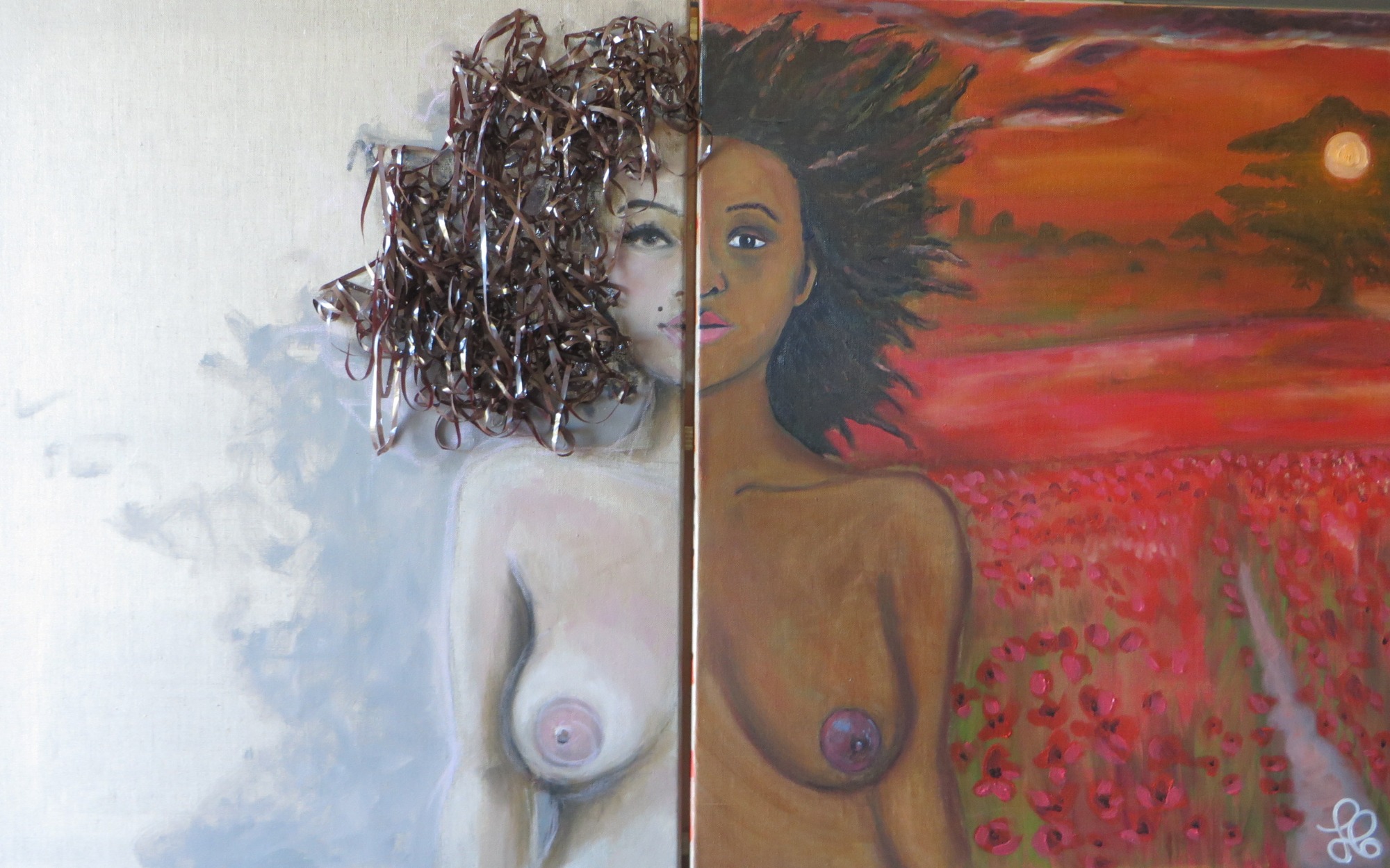 image — aquarelle au vin rouge — Art DiVino, La Londe-les-Maures