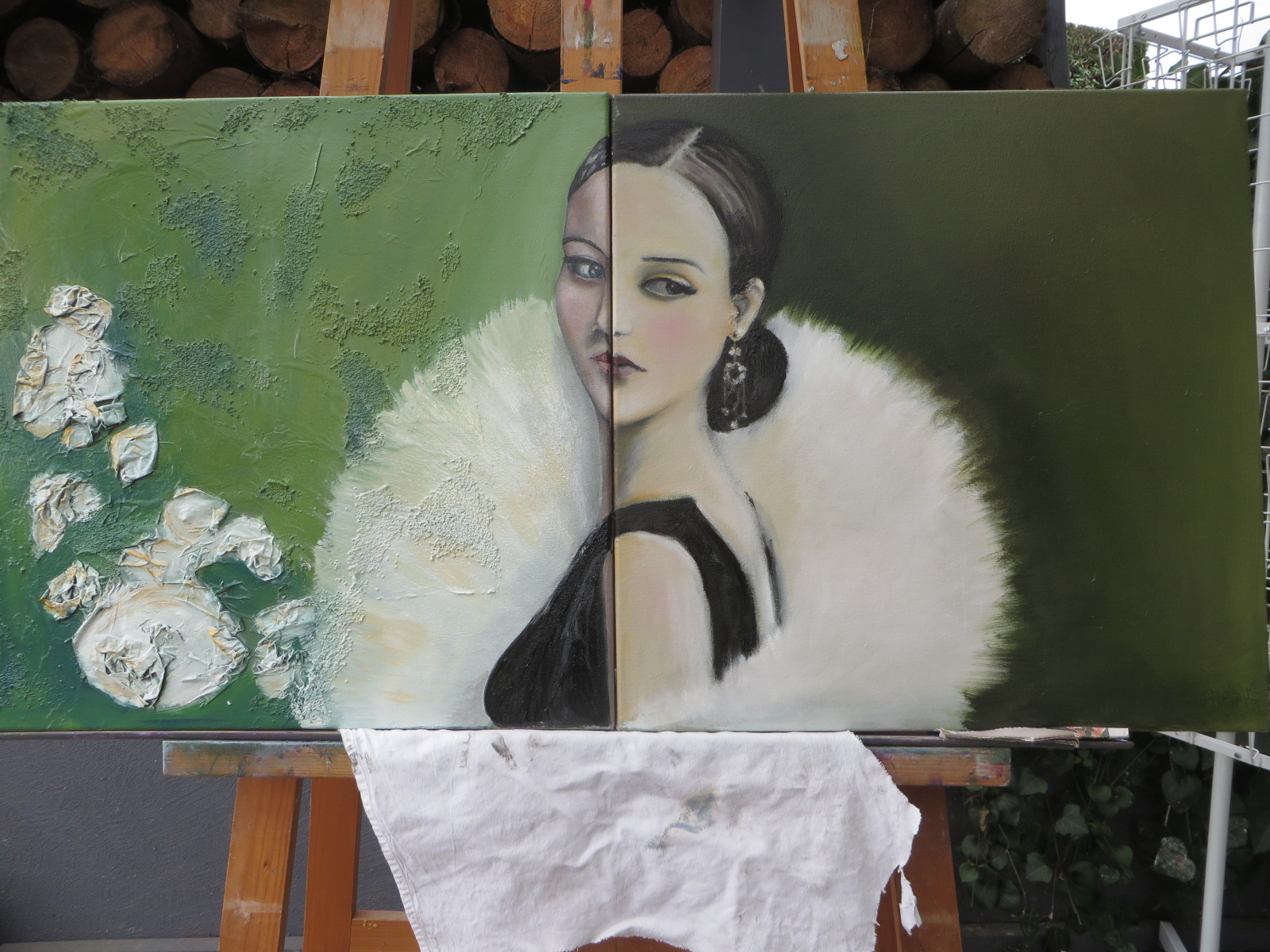 image — aquarelle au vin rouge — Art DiVino, La Londe-les-Maures