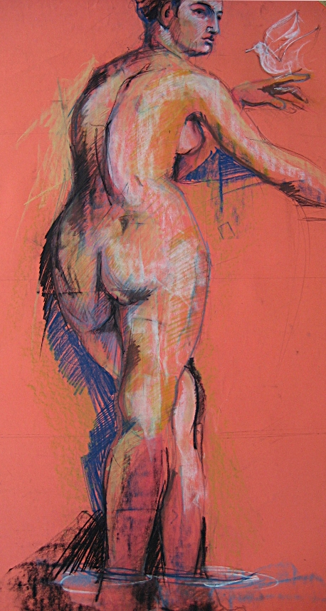 image — aquarelle au vin rouge — Art DiVino, La Londe-les-Maures