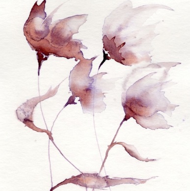 Aquarelle au vin rouge n°2 — Art DiVino