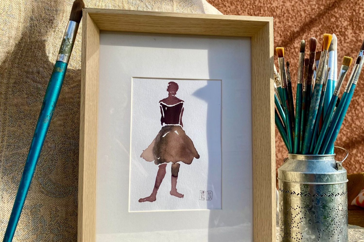 Aquarelle au vin Divino
